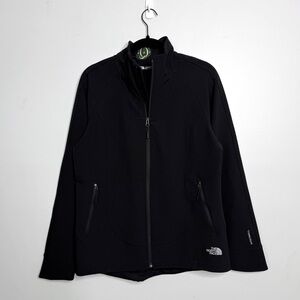 The North Face Womens Black Tech Stretch Soft Shell Jacket Windwall